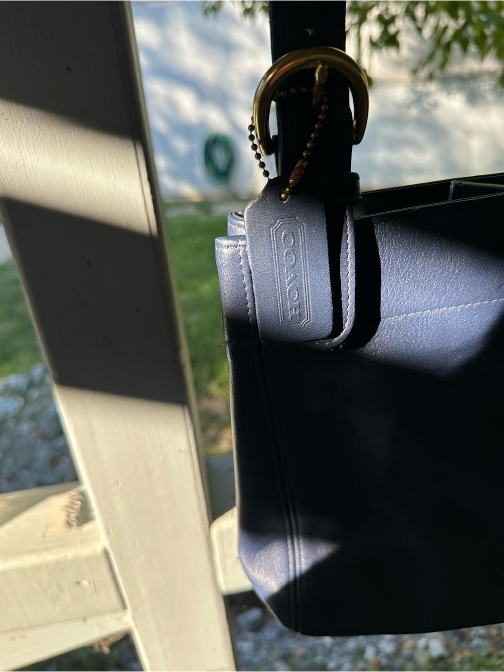 Vintage Navy coach waverly soho buckle bag - Picture 5 of 5